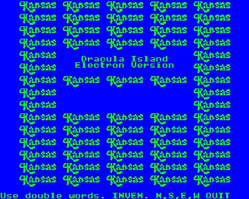 Dracula Island v1.1 (198x)(Kansas City Software) screen shot title